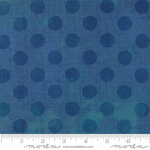Moda - Grunge - Hits the spot - 56 Sea blauw met blauwe stip Quiltstof