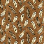 Love for cotton - by Tana Mueller - Blankquilting fabrics. 100% katoen en 110 cm breed. Prachtige stof met als design veren.