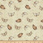 Love for cotton nr. 807  - by Tana Mueller - Blankquilting fabrics. 100% katoen en 110 cm breed. Prachtige stof met als design  vlinders etc. 