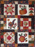 Compleet stoffenpakket voor de quilt Herfst 85 x 65 cm