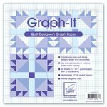 Graph-It - Quilt Designers Graph Paper - June Tailor  -  Quilt Designer's Graph Paper.Teken uw eigen quiltblokken. Gebruik kleurpotloden om deze in te kleuren.
