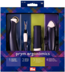 Prym - ergonomics 4 delig set markeerstift naalden twister Tornmesje Radeerwieltje. Ergonomisch gevormde materialen liggen fantastisch in de hand.