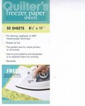 Quilter's Freezer Paper Sheets - 30 vellen -  8.5 inches x 11 inches -   Goed voor Appliqué. the perfect maat voor de ink-jet printers 