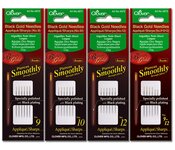 Clover black gold applique naalden nr 12