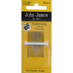 John James - Borduren Naalden Maat 6. Verpakt per 16 stuks