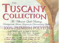 Hobbs - 100% Premium Polyester - HH-TUS-POLY-THROW. Heirloom Hobbs Tuscany Throw Size - is een zachte quiltbatting van 100% polyester. Non-Allergenic voor hand quilt. Geen krimp (60" x 60" inch)