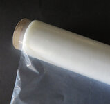 Borduurfilm dikte 30 deze oplosbare folie is 80 cm breed. Als je op een borduurmachine badstof of fleece etc. wilt borduren leg je deze folie erop, tijdens het borduren trek je de lusjes nu dus niet omhoog en krijg je een mooi strak resultaat deze folie zorgt er ook voor dat de rek eruit is dus een strak resultaat.wanneer je het geborduurde wast of nat maakt verdwijnt de folie.