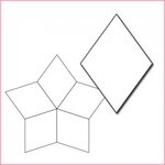 1.25  (1 1/4")  5 Pointed Stars -  Sue Daley -  Pre cut papers -  50 stuks