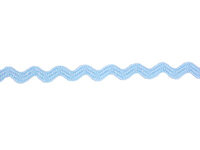 Zig-Zag - 100% Cotton - blauw 5 mm breed P