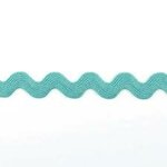 Zig-Zag - 100% Cotton - groenblauw 8 mm breed P
