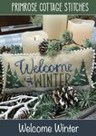 Borduurpatroon Kruissteken Welcome Winter van Primrose cottage