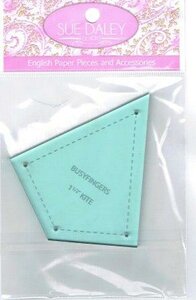 1.5" Kite Acrylic Template - Sue Daley - Busy Fingers Patchwork  -  te gebruiken met de  1" Kite Papers