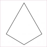 1/2." Kite [hexagon] Paper Pieces -  100 stuks in combinatie o.a. te gebruiken met triangles van  1 inch. 6 stuks maken een 1 inch hexagon.