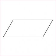 Parallelograms 1 INCH x 2 INCH - Busy Fingers - BF-PARALOGRAMS - 50 stuksi Paper Pieces (Sue Daley)