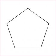 0.5 INCH (1/2 INCH) - Pentagons - Busyfingers  een pakket van 50 stuks