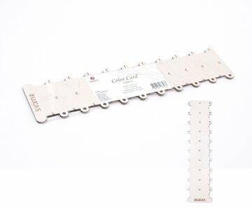 Houten color card voor uw borduurgaren