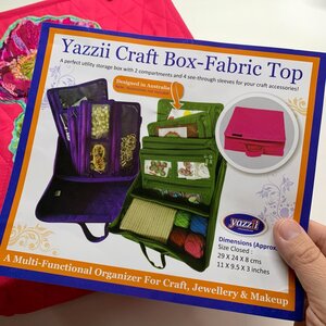 Super aanbieding Yazzii Craft box fabric top zwart