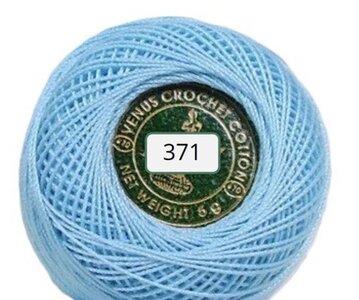 Venus Crochet #70, bol 5 gram - Nr 371 Borduur-, haak- en kantklosgaren dikte 70 een 5 grams bolletje en 100% katoen