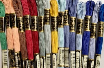 AANBIEDING Venus 6 draads borduurgaren 460 kleuren van elk 1 strengetje 