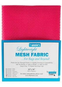 Mesh fabric by Annie pink 18 x 54 inch