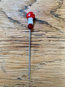 Counting pin paddestoel  ong. 9 cm