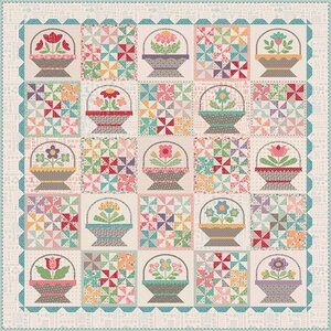 Sew simple shapes Flower basket sampler 50 stuks