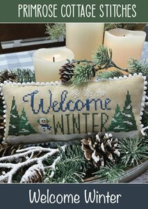 Borduurpatroon Kruissteken Welcome Winter van Primrose cottage