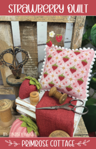 Borduurpatroon kruissteken Strawberry quilt